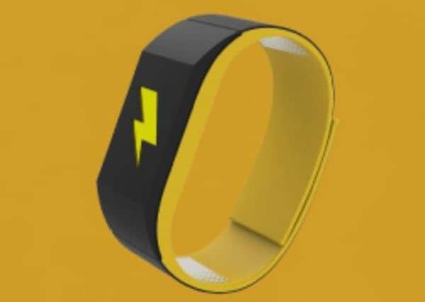 The Pavlock wristband which can provide a shock to overspenders. Picture: Intelligent Environments