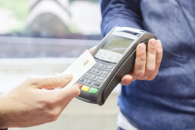 Contactless transactions made by people aged over 60 more than doubled over the past year. Picture: Silvia Bianchini