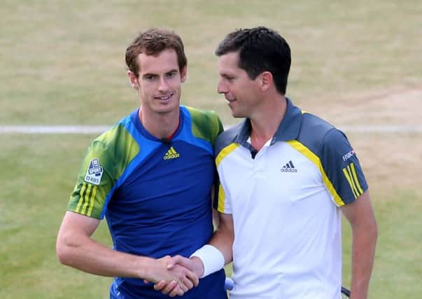 Henman, right, says he would be able to give more the full commitment required. Picture: Getty