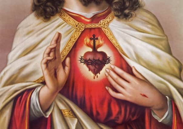The traditional image of the sacred heart of Jesus displayed  or was certainly intended to display  that Jesus had a great heart, was forgiving and was open to us all. Picture: Contributed