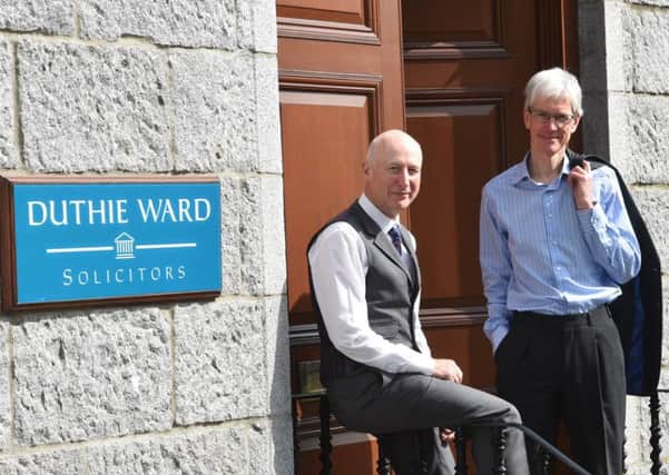 Alastair Duthie, left, and Richard Ward will join Balfour & Manson as consultants. Picture: Contributed