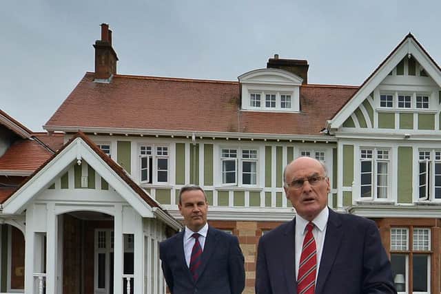 The Honourable Company of Edinburgh Golfers Captain of the Club, Henry Fairweather, announces the decision to refuse women entry to the club. Picture: Jon Savage