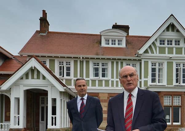 The Honourable Company of Edinburgh Golfers Captain of the Club, Henry Fairweather, announces the decision to refuse women entry to the club. Picture: Jon Savage