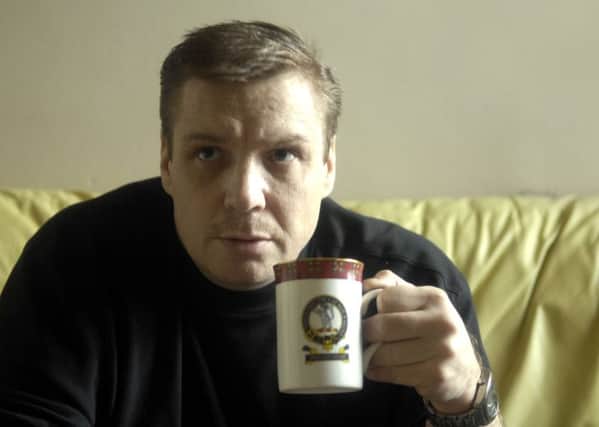 Kenny Richey at home in Edinburgh weeks after his release from death row in an Ohio prison in 2007. Picture: kenny Smith