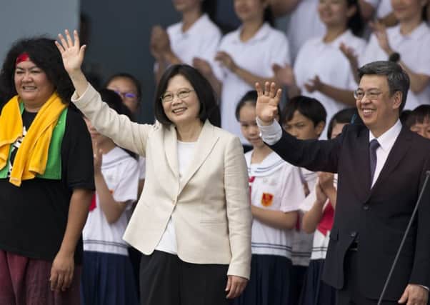 PresidentTsai Ing-wen steered clear of the one-China in her inaugural speech yesterday. Picture: Getty