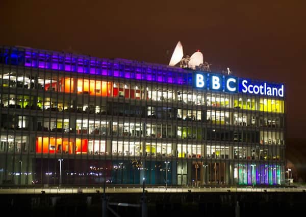 BBC Scotlands headquarters at Pacific Quay in Glasgow. Picture: John Devlin