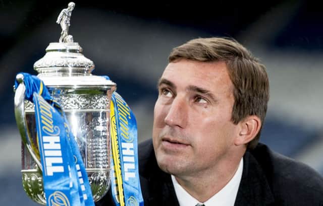 Hibs manager Alan Stubbs thinks Rangers will he hampered by the three-week break since their last game. Picture: Craig Williamson/SNS
