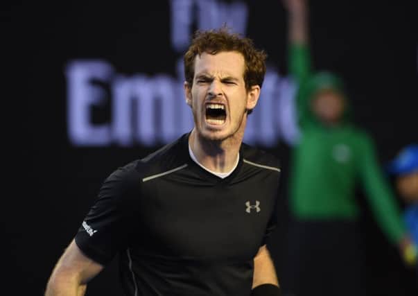 Murray tells the Hibs players to give it their all throughout. Picture: AFP/Getty