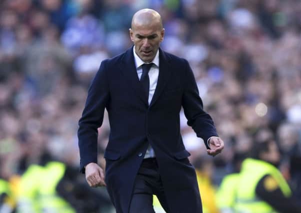 Real Madrid head coach Zinedine Zidane will aim to deliver the club's 11th European Cup.  Picture: Gonzalo Arroyo Moreno/Getty Images