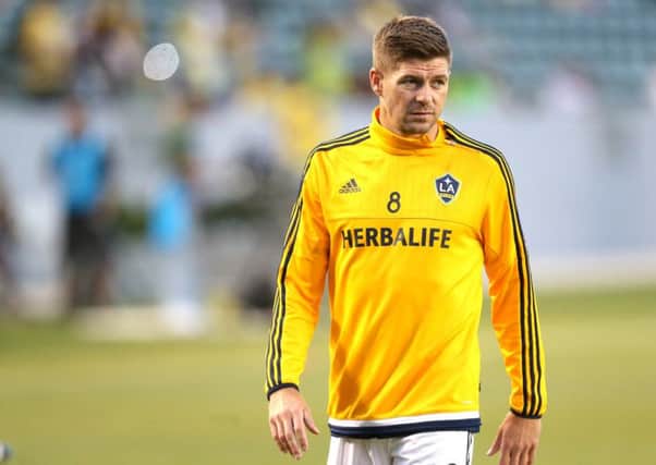 Steven Gerrard is reportedly a target for Brendan Rodgers at Celtic - in a player/coach capacity. Picture: Getty Images