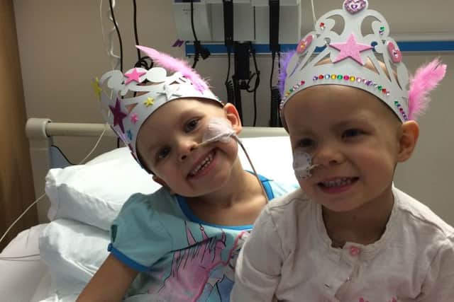 Ava Campbell and Evie Gilroy met in hospital while recovering from the same cancer. Picture: Contributed