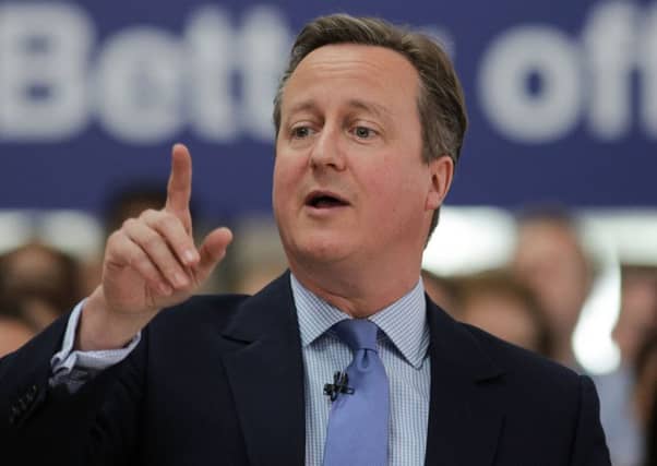 David Cameron delivers a speech on the economic impact of the UK leaving the European Union at B&Q headquarters. Picture: PA