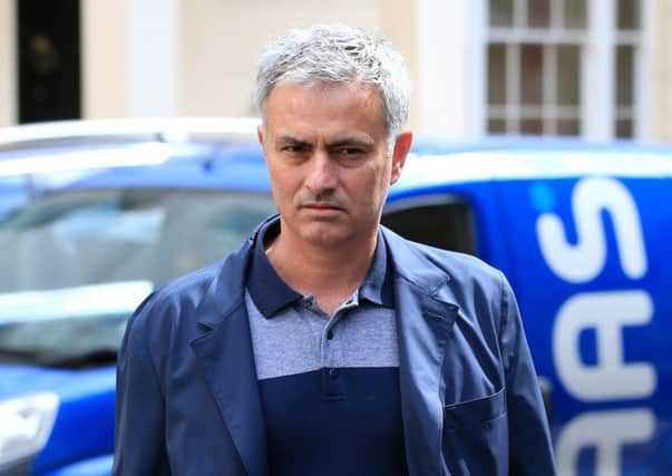 Removal men were busy taking packing cases from Jose Mourinho house in the capital. Picture: PA