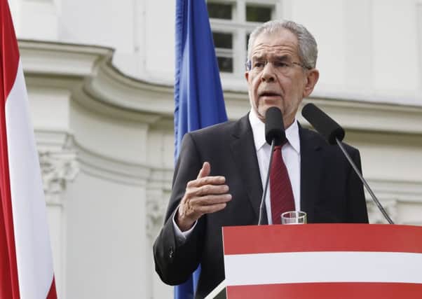 Austria's president-elect Alexander Van der Bellen. Picture: AFP/Getty Images