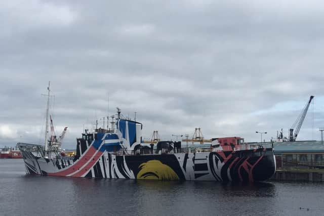 'Dazzle Ships' were designed to make it difficult for enemy forces to judge their range, speed and direction of travel. Picture: Brian Ferguson