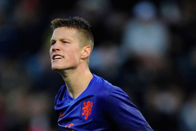 Celtic target Wout Weghorst in action for Netherlands U21s. Picture: Getty Images