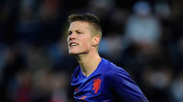Celtic target Wout Weghorst in action for Netherlands U21s. Picture: Getty Images