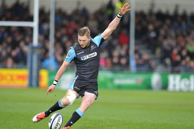 Finn Russell remains under observation in hospital. Picture: Ian Rutherford