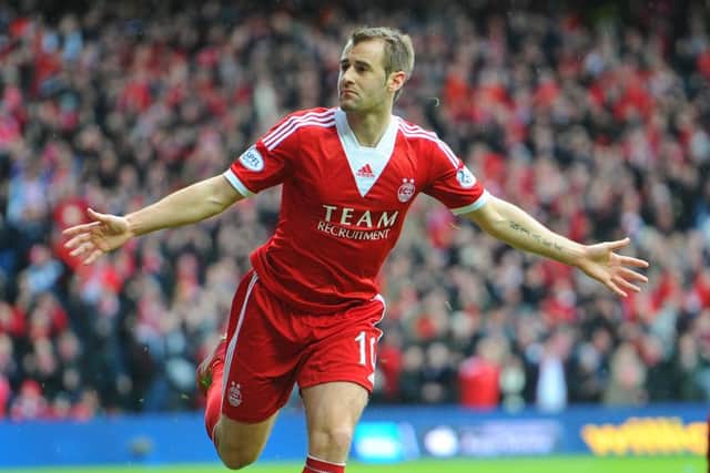 Niall McGinn has been excellent on the flank for Aberdeen. Picture: Robert Perry