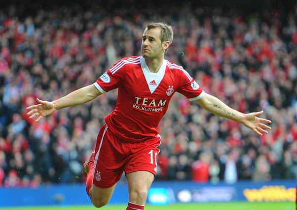 Niall McGinn has been excellent on the flank for Aberdeen. Picture: Robert Perry