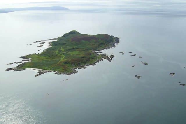 The isle of Cara from the air. Picture: Wiki Commons