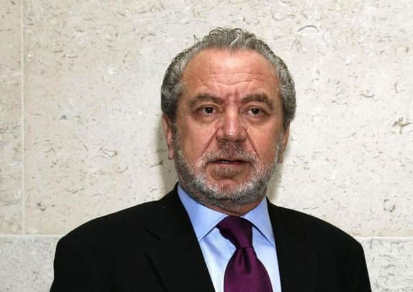 Lord Sugar is back as a government enterprise tsar. Picture: Yui Mok/PA Wire