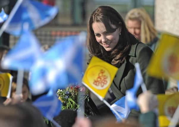 The Duchess of Cambridge meets headteachers for a discussion about mental health challenges on a visit to Place2Be in Edinburgh. Picture: Neil Hanna