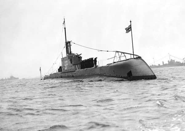 The 'HMS Otway', an Odin class submarine of the Royal Navy, in Weymouth Bay. Picture: Getty