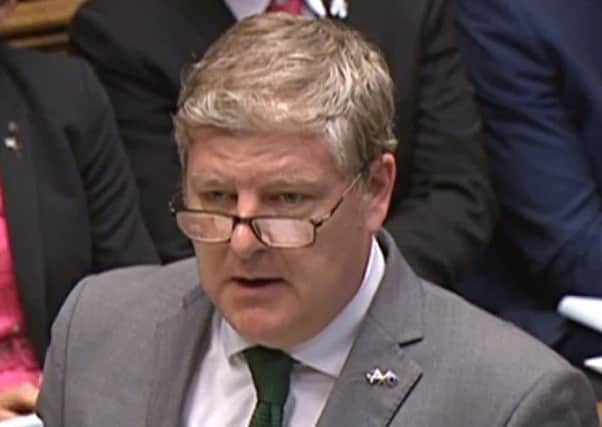 SNP Westminster leader Angus Robertson on the floor of the House of Commons. Picture: PA