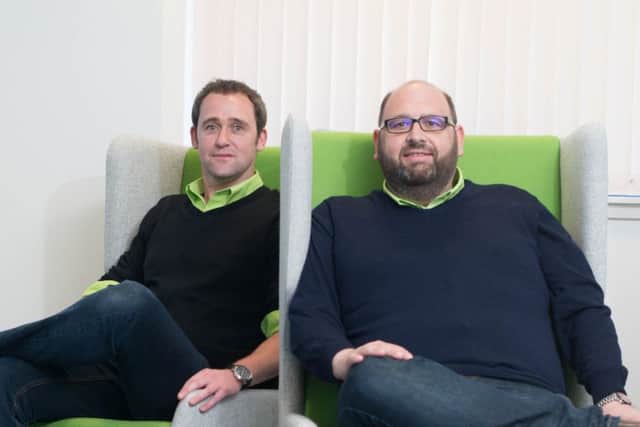Ecocleen owner Andrew Alleway, right, with operations director David Moncur. Picture: Michal Wachucik