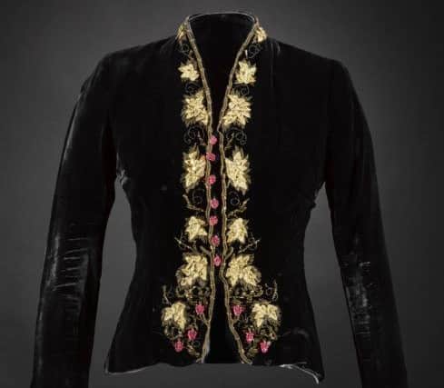 Woman's black velvet evening jacket designed by Elsa Schiaparelli, 1937-38