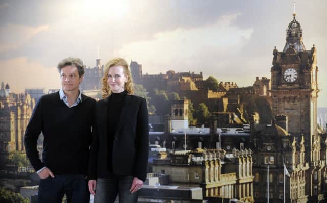 Colin Firth and Nicole Kidman, who starred in The Railway Men. It was filmed in East Lothian. Picture: Jane Barlow