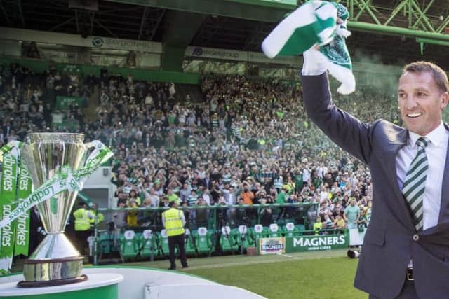 13,000 fans turned out to welcome new manager Brendan Rodgers to Celtic Park on Monday night. Photograph: Danny Lawson/PA