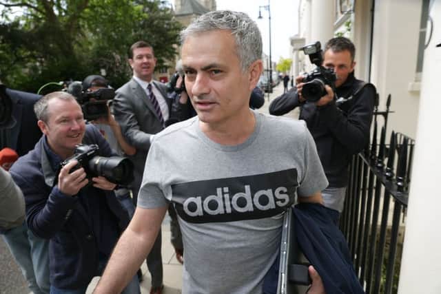New Manchester United manager Jose Mourinho returns to his house in central London. Picture: Daniel Leal-Olivas/PA Wire