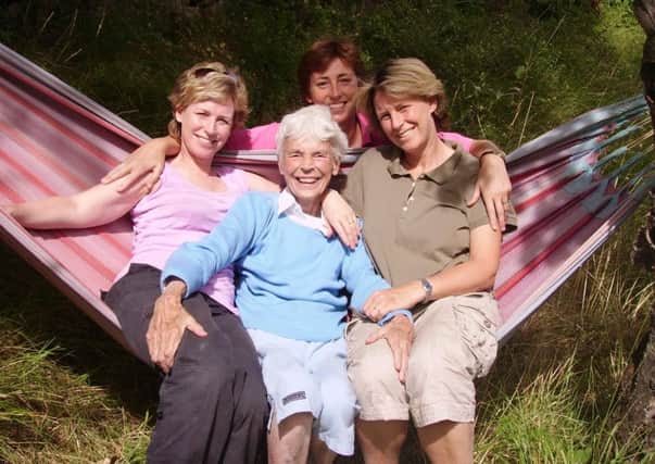 Radio Recall presenter Sally Magnusson, her sisters Anna and Margaret, and their mother Mamie, who died from dementia in 2012