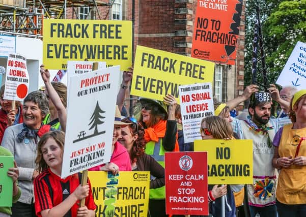 Protesters against fracking in Ryedale, Yorkshire. Picture: Tom McGourty/SWNS