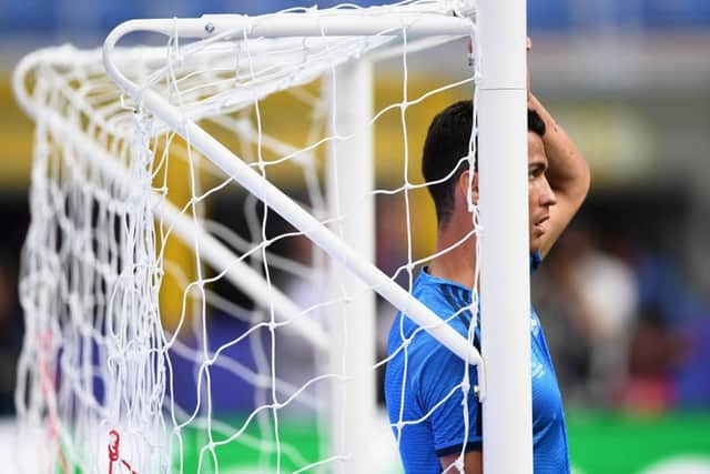 Cristiano Ronaldo, pictured in a training session at San Siro, is expected to be fit for tonights final. Picture: Getty