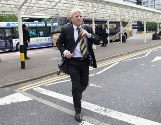 Gordon Strachan at the airport on his way to Malta. The manager believes there is genuine purpose in making the trip to the George Cross island.
Picture: Craig Williamson/SNS