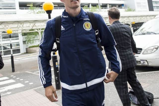 Scotland's Darren Fletcher heads to Malta ahead of the friendly with Italy. Picture: SNS