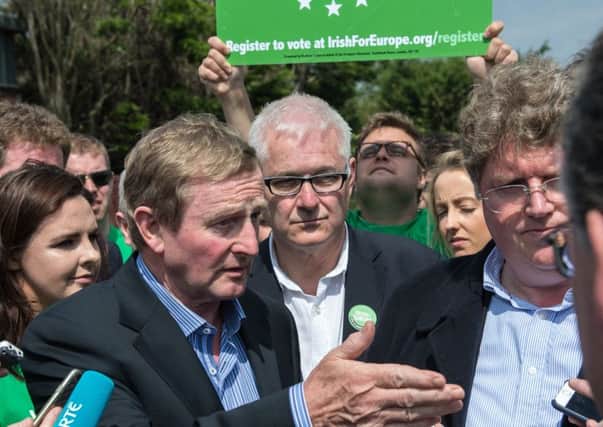 Taoiseach Enda Kenny meets Irish4Europe backers. Picture: Getty Images