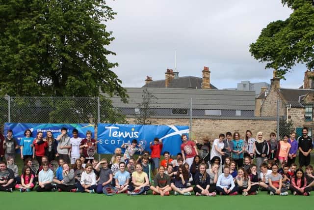 James Gillespie's is one of three Edinburgh schools participating in the School of Tennis project.