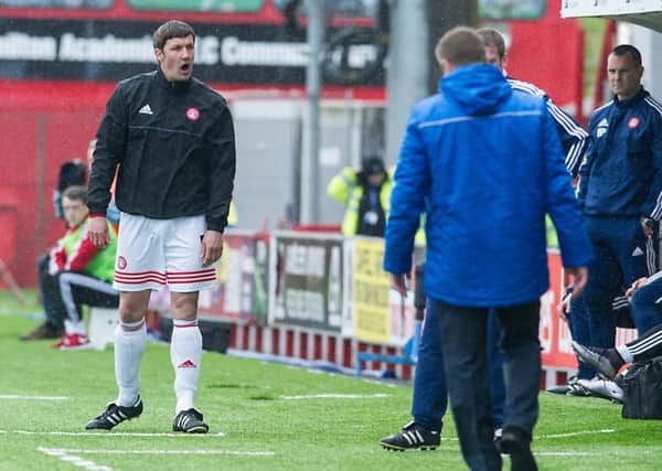 Hamilton player-manager Martin Canning. Picture: John Devlin