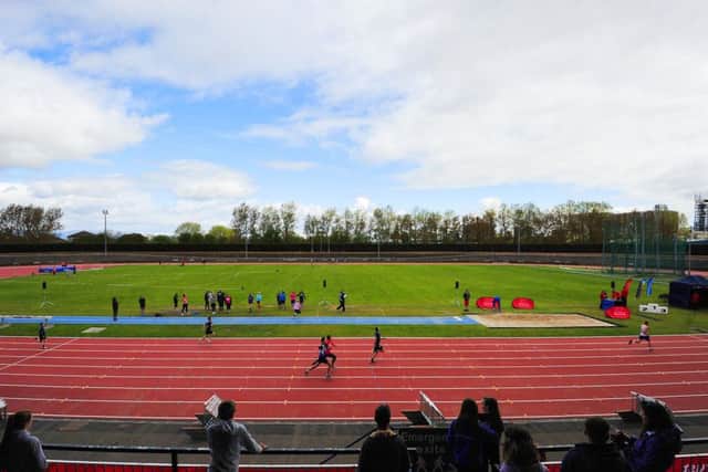 Grangemouth Stadium is to stage the Scottish Schools Championships next weekend. Picture: Alan Murray.