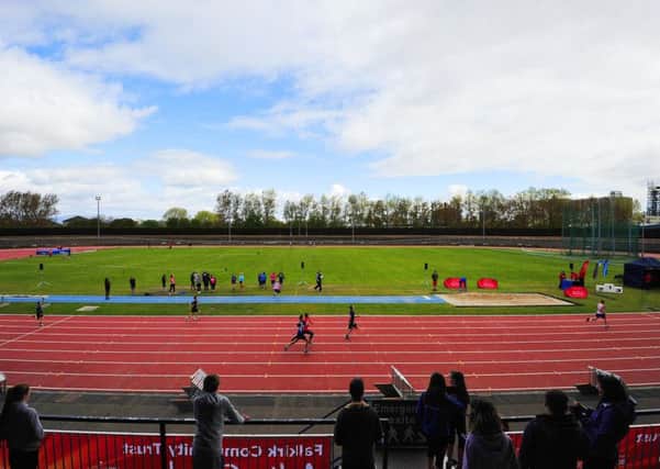 Grangemouth Stadium is to stage the Scottish Schools Championships next weekend. Picture: Alan Murray.