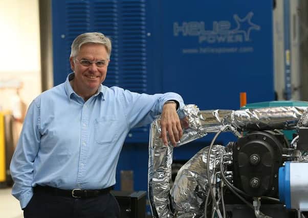 Dan Wright, founder of East Kilbride-based Heliex Power. Picture: Colin Mearns