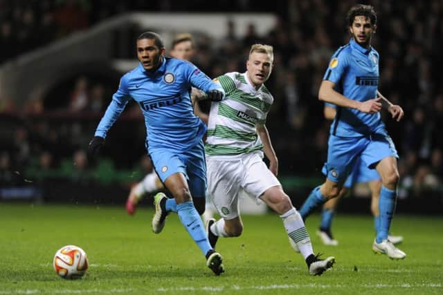 Inter Milan in action against Celtic during last year's Europa League. Picture: John Devlin