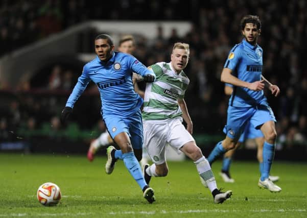 Inter Milan in action against Celtic during last year's Europa League. Picture: John Devlin