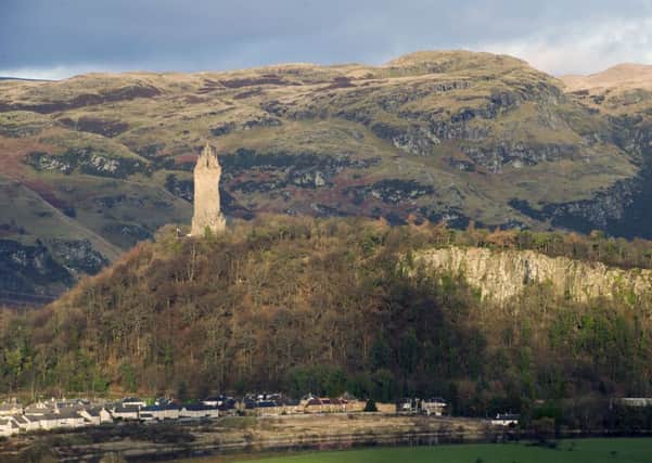 A view of  the Wallace Monument from the Stirling Castle esplanade.  Picture: Ian Rutherford