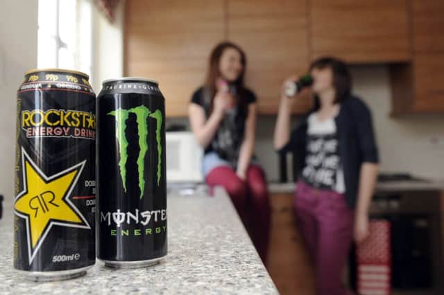 Rockstar is amongst the banned drinks (picture posed by models) . Picture: Greg Macvean