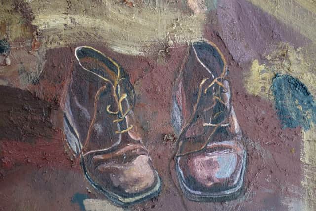 A detail from Van Gogh's Boots, by Danny Leyland